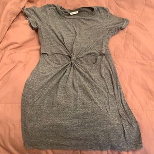 Urban outfitters grey t-shirt cutout dress